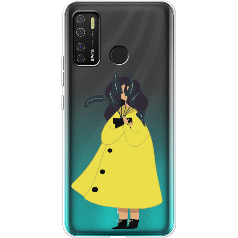 Прозрачный чехол BoxFace Tecno Spark 5 Pro Just a Girl