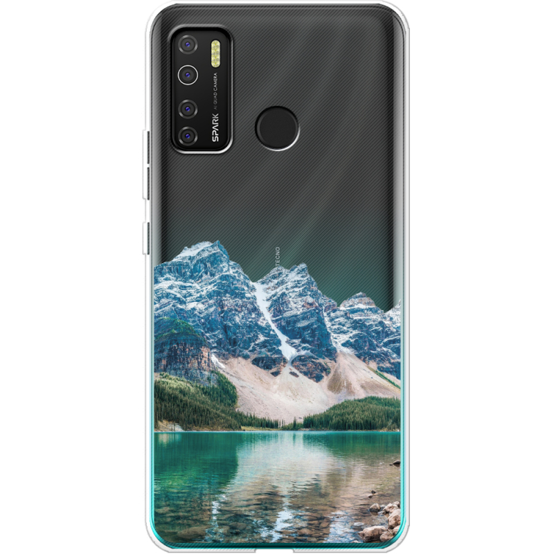 Прозрачный чехол BoxFace Tecno Spark 5 Pro Blue Mountain