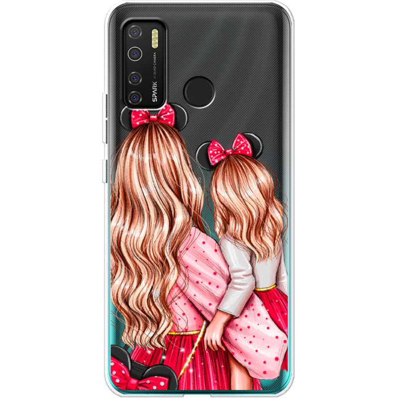 Прозрачный чехол BoxFace Tecno Spark 5 Pro Mouse Girls