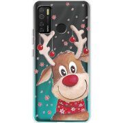 Прозрачный чехол BoxFace Tecno Spark 5 Pro Winter Deer