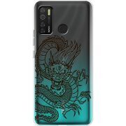 Прозрачный чехол BoxFace Tecno Spark 5 Pro Chinese Dragon