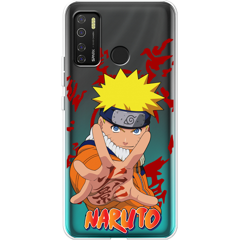 Прозрачный чехол BoxFace Tecno Spark 5 Pro Naruto