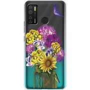 Прозрачный чехол BoxFace Tecno Spark 5 Pro My Bouquet