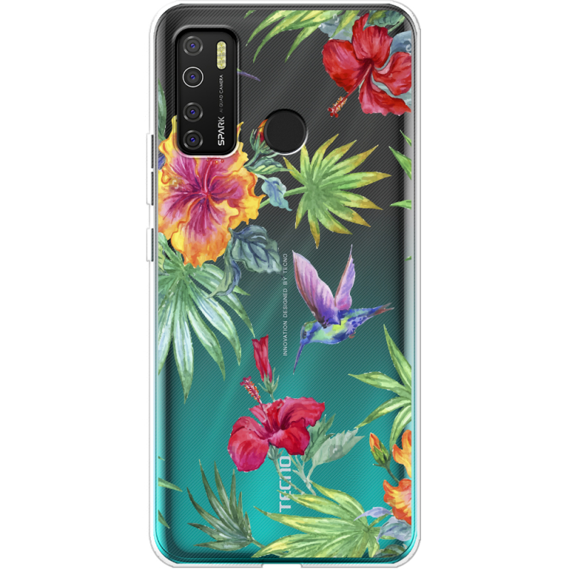 Прозрачный чехол BoxFace Tecno Spark 5 Pro Tropical