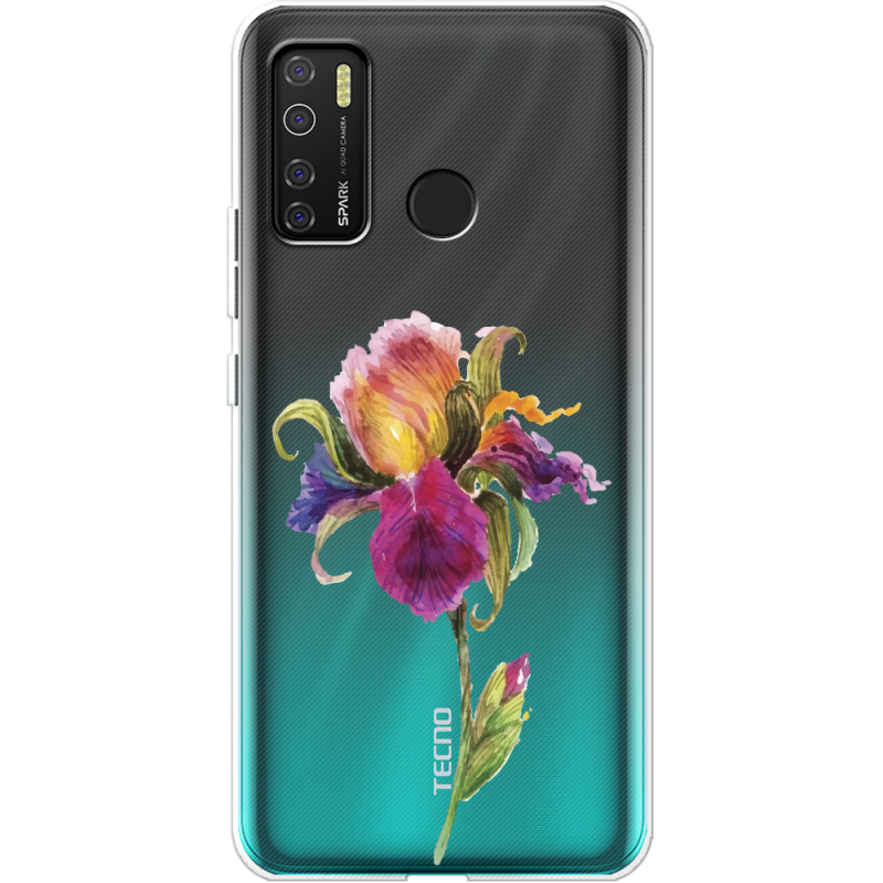 Прозрачный чехол BoxFace Tecno Spark 5 Pro Iris