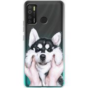 Прозрачный чехол BoxFace Tecno Spark 5 Pro Husky