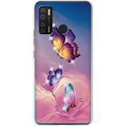 Чехол со стразами BoxFace Tecno Spark 5 Pro Butterflies