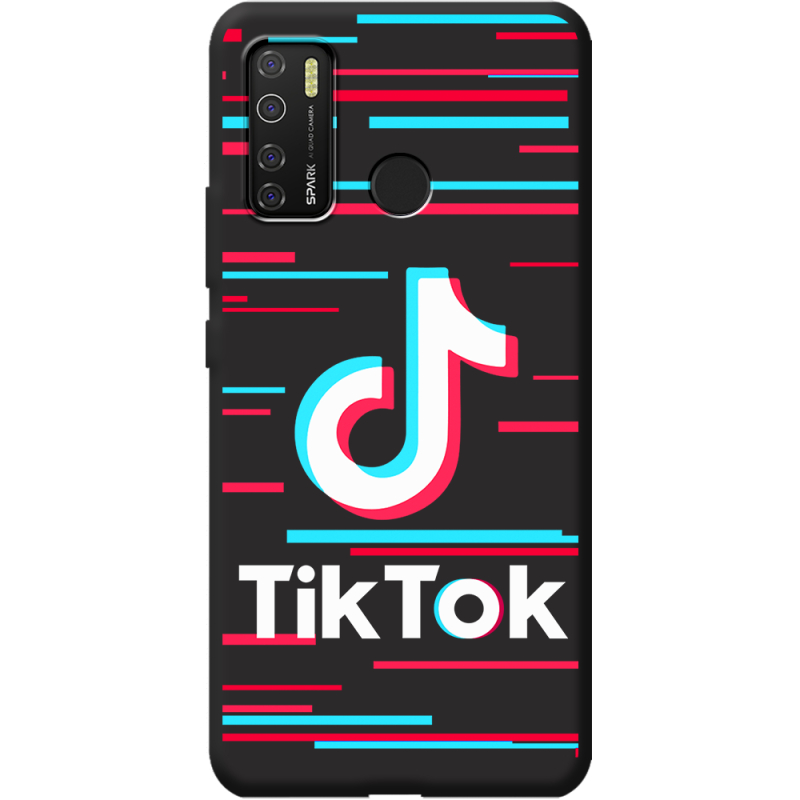 Черный чехол BoxFace Tecno Spark 5 Pro Tik Tok