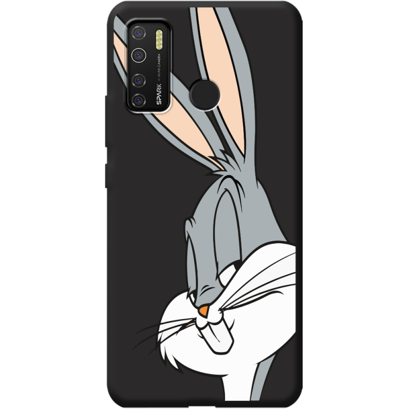 Черный чехол BoxFace Tecno Spark 5 Pro Lucky Rabbit