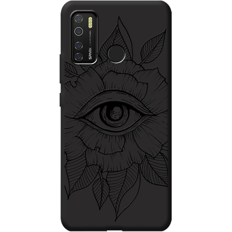 Черный чехол BoxFace Tecno Spark 5 Pro Eye