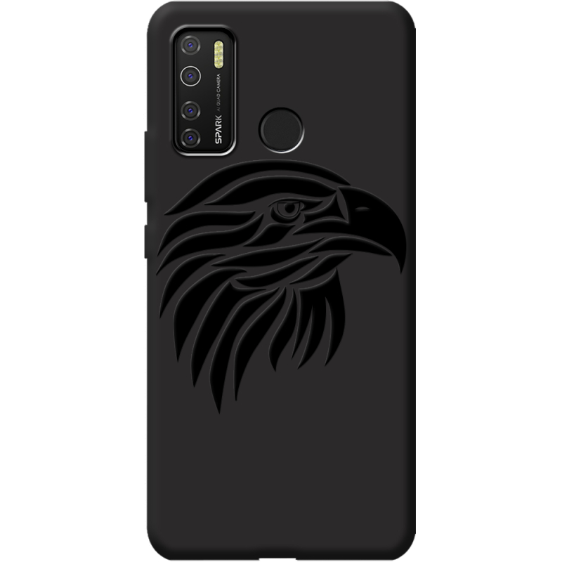 Черный чехол BoxFace Tecno Spark 5 Pro Eagle