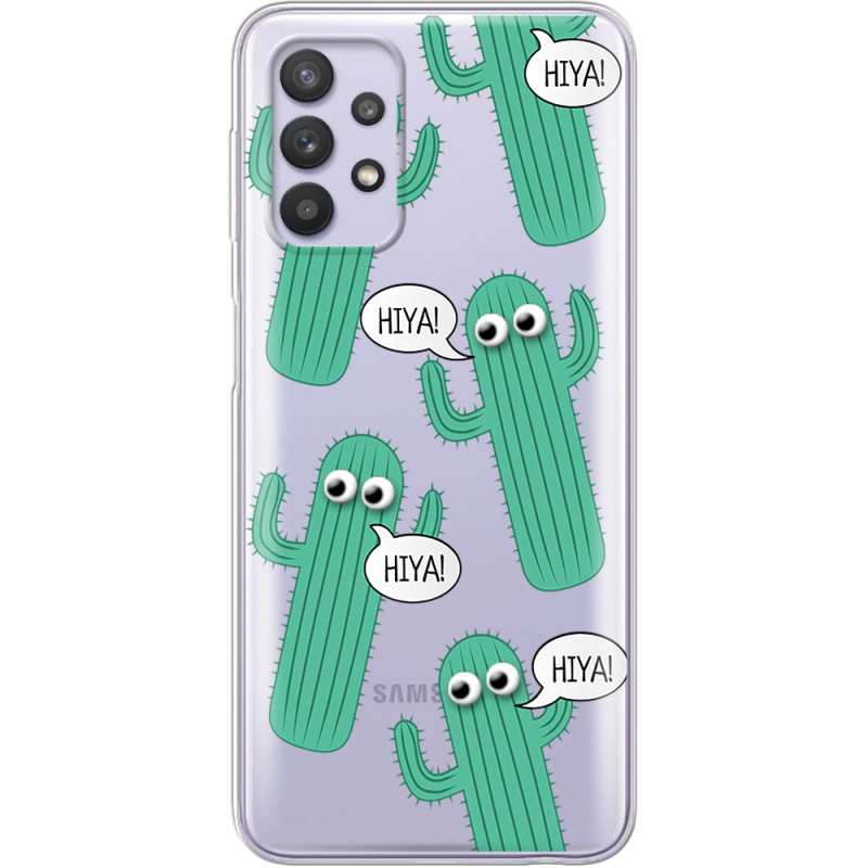 Прозрачный чехол BoxFace Samsung Galaxy A53 (A536) с 3D-глазками HIYA