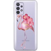 Прозрачный чехол BoxFace Samsung Galaxy A53 (A536) Floral Flamingo