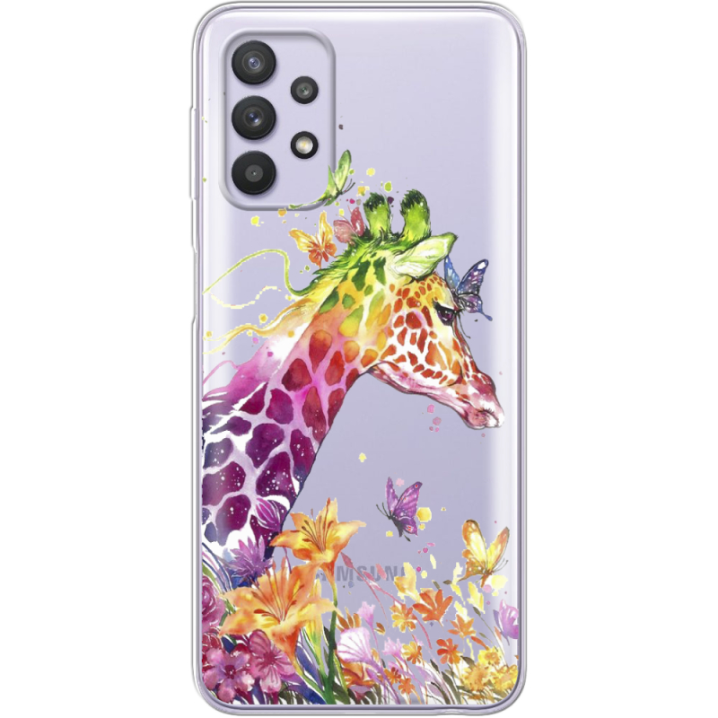 Прозрачный чехол BoxFace Samsung Galaxy A53 (A536) Colorful Giraffe
