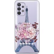 Чехол со стразами Samsung Galaxy A53 (A536) Eiffel Tower