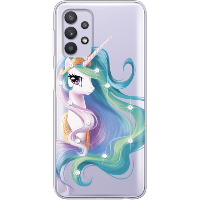 Чехол со стразами Samsung Galaxy A53 (A536) Unicorn Queen