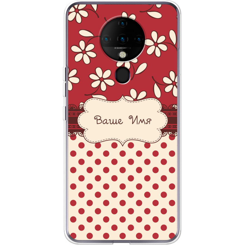 Чехол BoxFace Tecno Spark 6 Именной Polka Dots