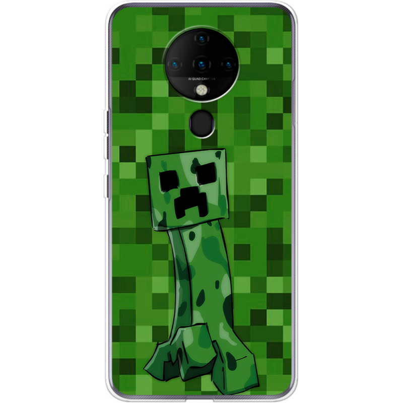 Чехол BoxFace Tecno Spark 6 Minecraft Creeper