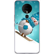 Чехол BoxFace Tecno Spark 6 Skier Snowman