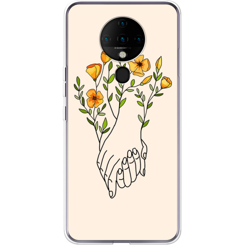 Чехол BoxFace Tecno Spark 6 Flower Hands