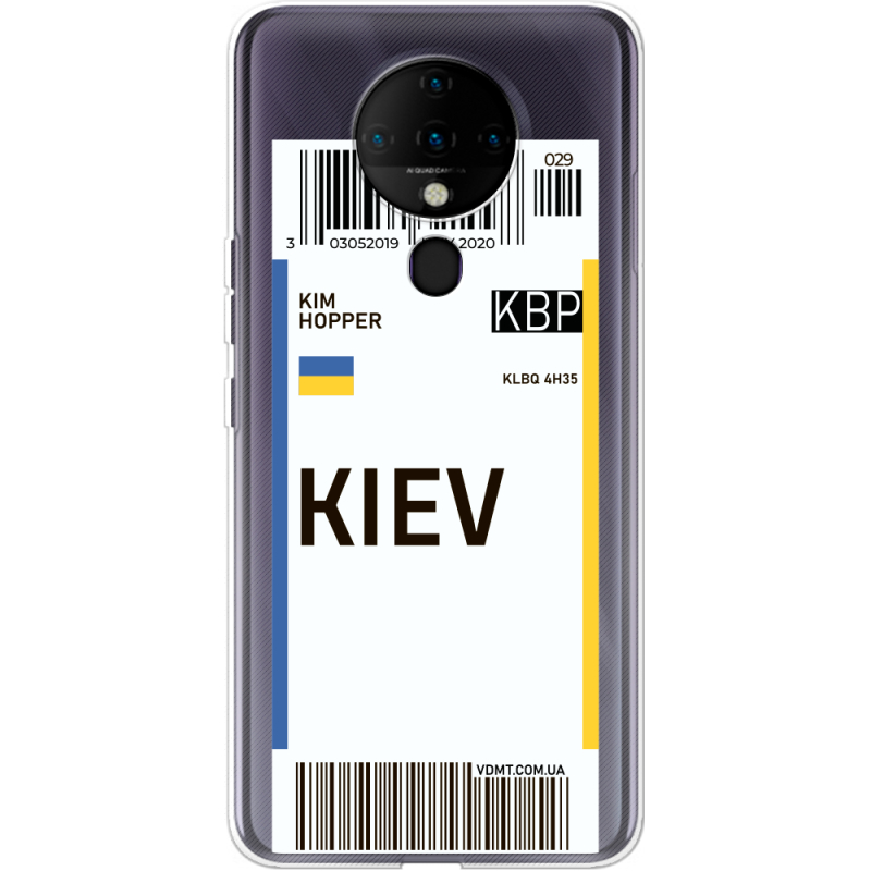 Прозрачный чехол BoxFace Tecno Spark 6 Ticket Kiev