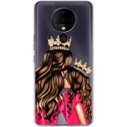 Прозрачный чехол BoxFace Tecno Spark 6 Queen and Princess