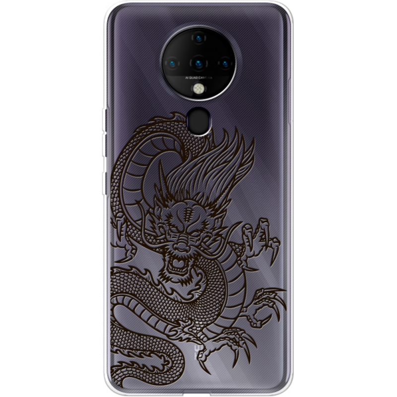 Прозрачный чехол BoxFace Tecno Spark 6 Chinese Dragon