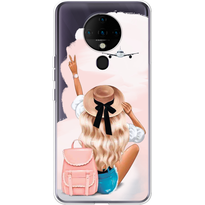 Прозрачный чехол BoxFace Tecno Spark 6 Travel Girl