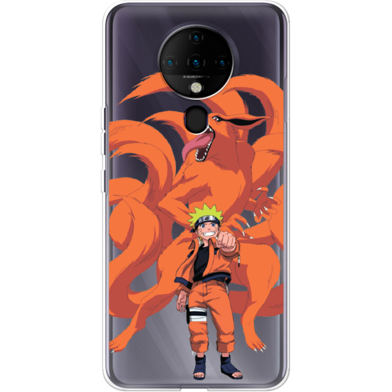 Прозрачный чехол BoxFace Tecno Spark 6 Naruto and Kurama