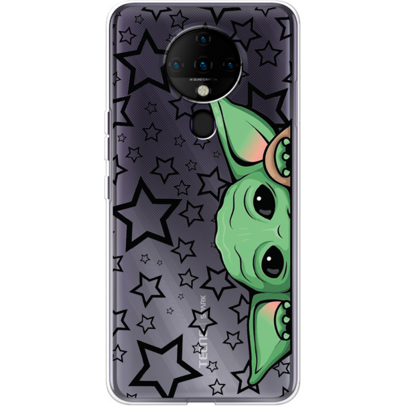 Прозрачный чехол BoxFace Tecno Spark 6 Baby Yoda