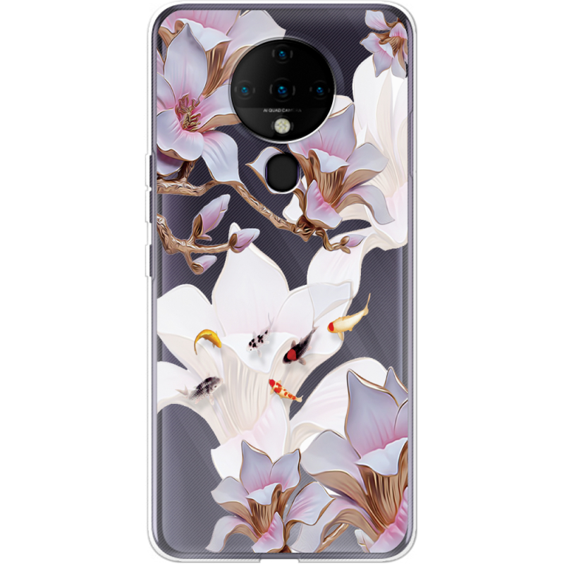 Прозрачный чехол BoxFace Tecno Spark 6 Chinese Magnolia