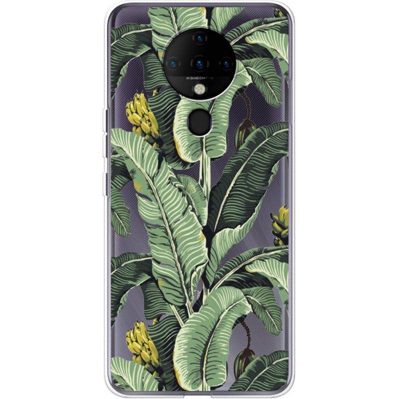 Прозрачный чехол BoxFace Tecno Spark 6 Banana Leaves