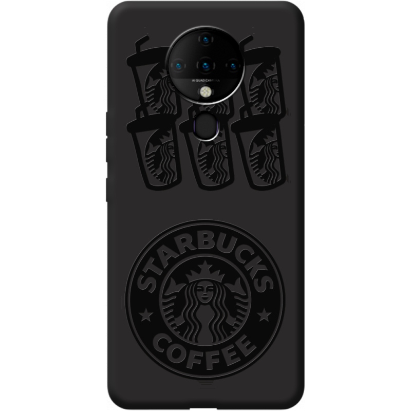 Черный чехол BoxFace Tecno Spark 6 Black Coffee