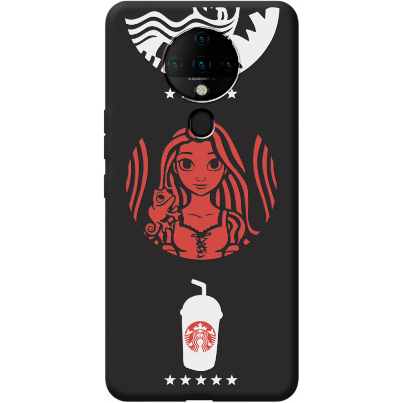 Черный чехол BoxFace Tecno Spark 6 RedWhite Coffee
