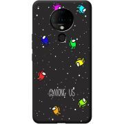 Черный чехол BoxFace Tecno Spark 6 Among Us Invisible