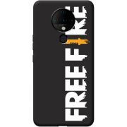 Черный чехол BoxFace Tecno Spark 6 Free Fire White Logo