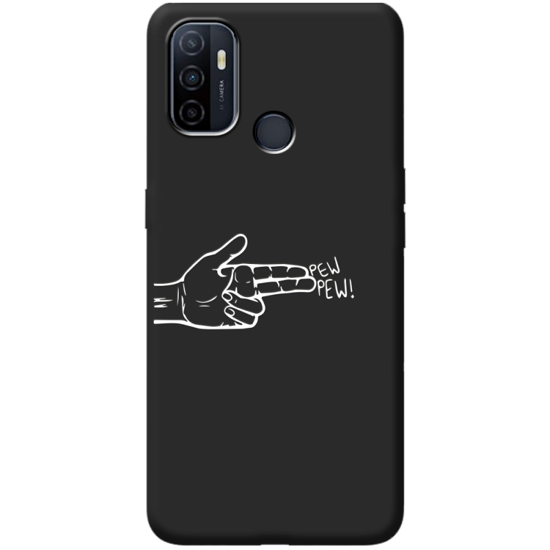 Черный чехол BoxFace OPPO A53 Pew Pew