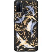 Черный чехол BoxFace OPPO A53 Ластівки