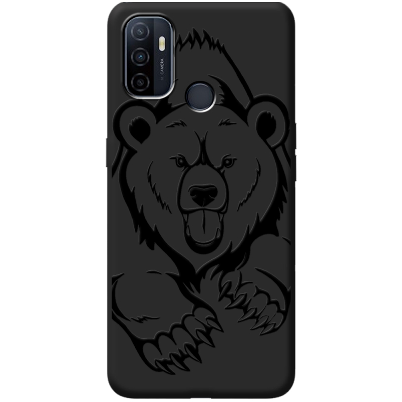 Черный чехол BoxFace OPPO A53 Grizzly Bear