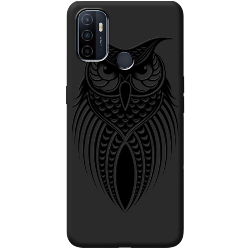 Черный чехол BoxFace OPPO A53 Owl