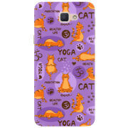 Чехол Uprint Samsung Galaxy J7 Prime Yoga Cat