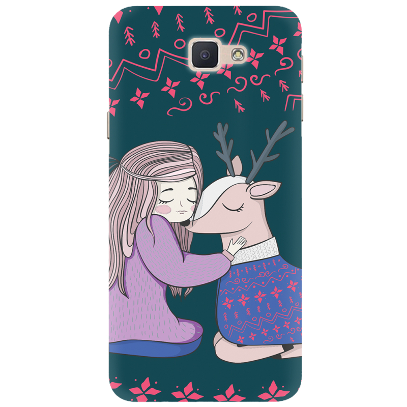 Чехол Uprint Samsung Galaxy J7 Prime Girl and deer