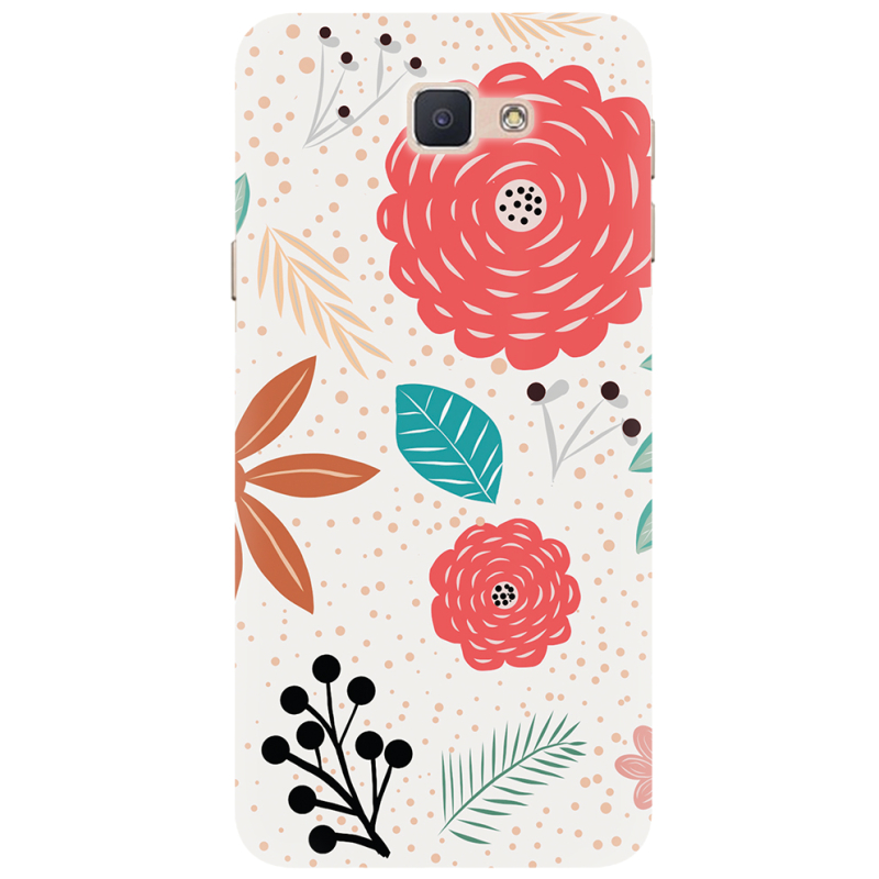 Чехол Uprint Samsung Galaxy J7 Prime Line Flowers