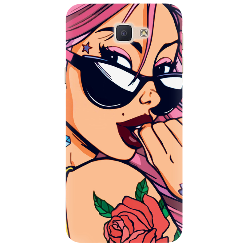 Чехол Uprint Samsung Galaxy J7 Prime Pink Girl