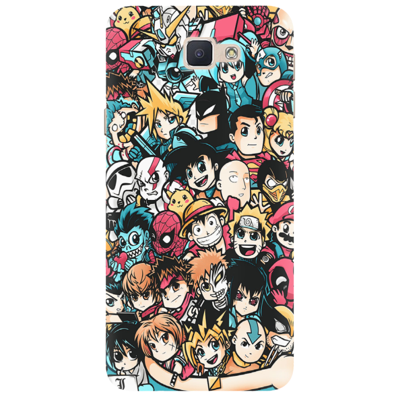 Чехол Uprint Samsung Galaxy J7 Prime Anime Stickers