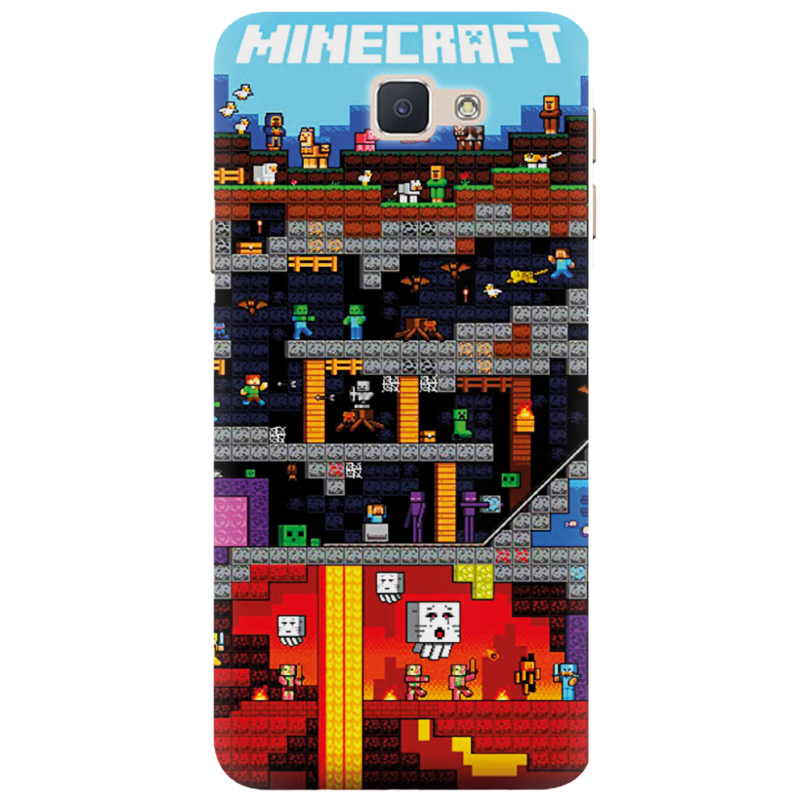 Чехол Uprint Samsung Galaxy J7 Prime Minecraft Lode Runner