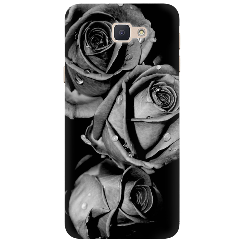 Чехол Uprint Samsung Galaxy J7 Prime Black and White Roses