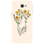 Чехол Uprint Samsung Galaxy J7 Prime Flower Hands