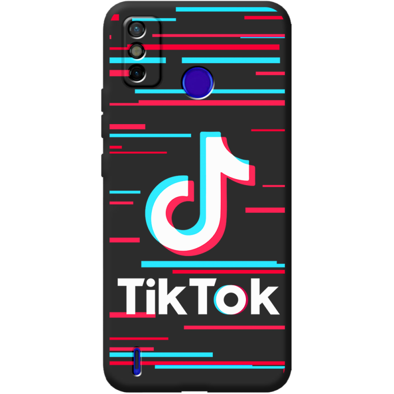 Черный чехол BoxFace Tecno Spark 6 Go Tik Tok