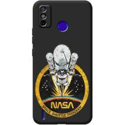 Черный чехол BoxFace Tecno Spark 6 Go NASA Spaceship